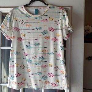 Colorful Arrow Print Short Sleeve Tee